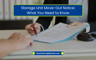 Storage Unit Move-Out Notice: What You Need to Know (2026)