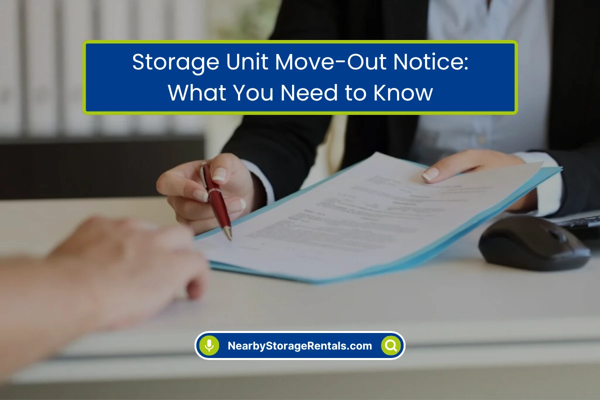How to Give a Storage Unit Move-Out Notice How to Give a Storage Unit Move-Out Notice