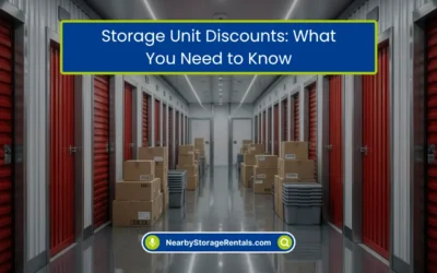 Storage Unit Discounts: What You Need to Know (2026)