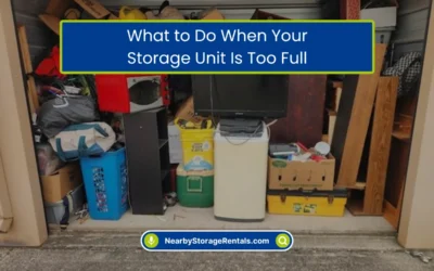 What to Do When Your Storage Unit Is Too Full? (2026)