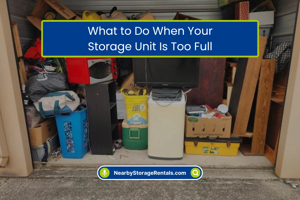 What to Do If Your Storage Unit Is Too Full